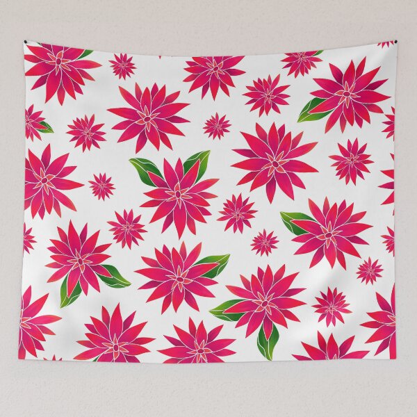 Item preview, Tropical Funky Florals in Magenta designed and sold by artsylyons.