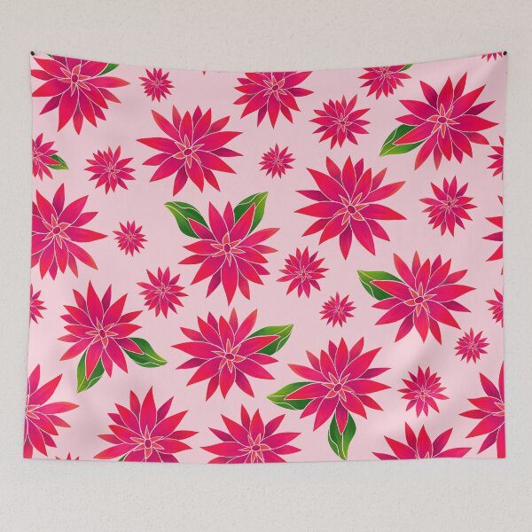 Item preview, Magenta Funky Florals designed and sold by artsylyons.