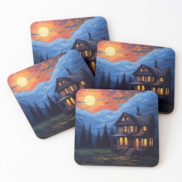 Item preview, Old Starry Night House designed and sold by LateNightInn.