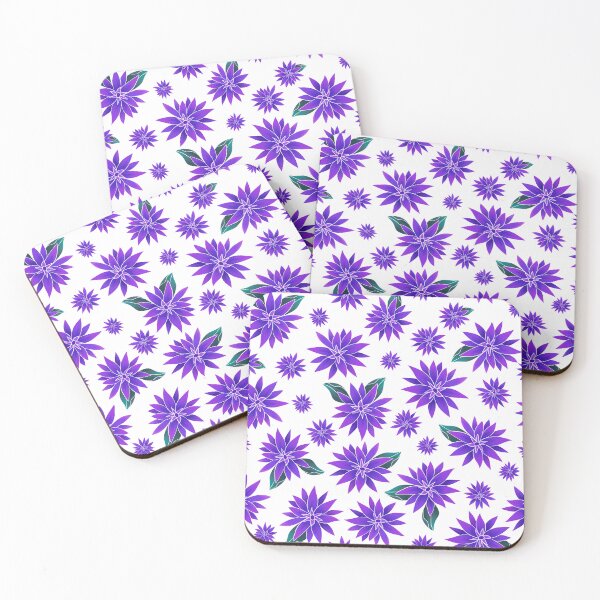 Item preview, Funky Tropical Florals in Violet designed and sold by artsylyons.