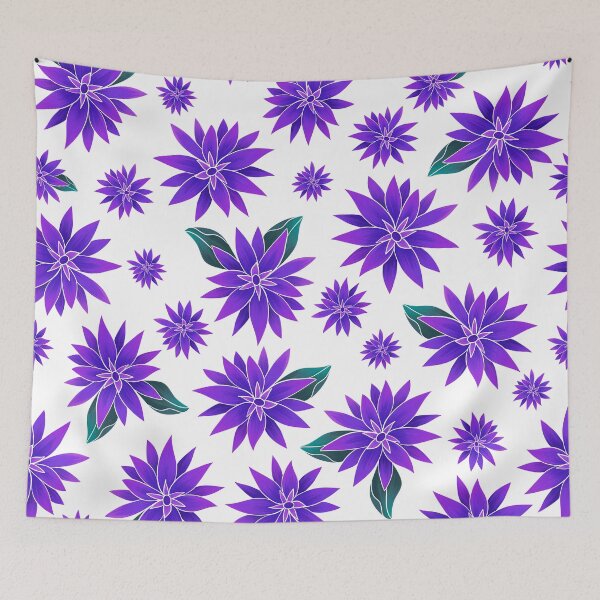 Item preview, Funky Tropical Florals in Violet designed and sold by artsylyons.