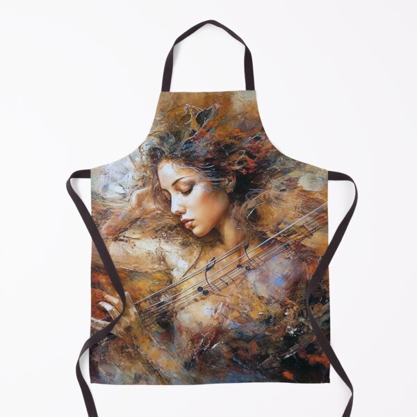 Item preview, Musical Muse Masterpiece-var 2, Digital Art, Abstract Woman, Romantic Emotion, UHD Wall Art, 20"x16" Print designed and sold by stateofhuman.