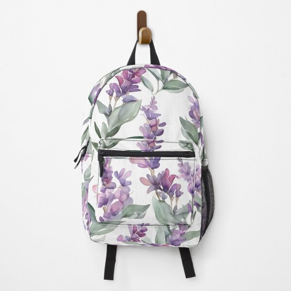 Item preview, Blissful Light Lavender and Purple Salvia Flowers Watercolor Floral Patterns designed and sold by Wonder Of Light.