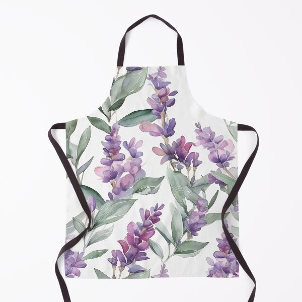Item preview, Blissful Light Lavender and Purple Salvia Flowers Watercolor Floral Patterns designed and sold by Wonder Of Light.