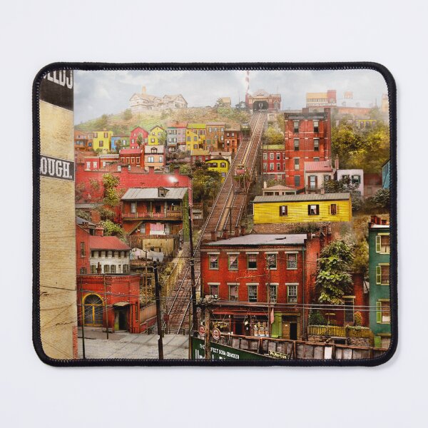 Item preview, City - Cincinnati, OH - Climbing up the hill 1915 designed and sold by Mike Savad Photography.