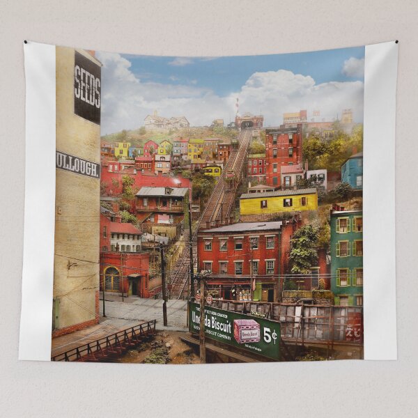 Item preview, City - Cincinnati, OH - Climbing up the hill 1915 designed and sold by Mike Savad Photography.