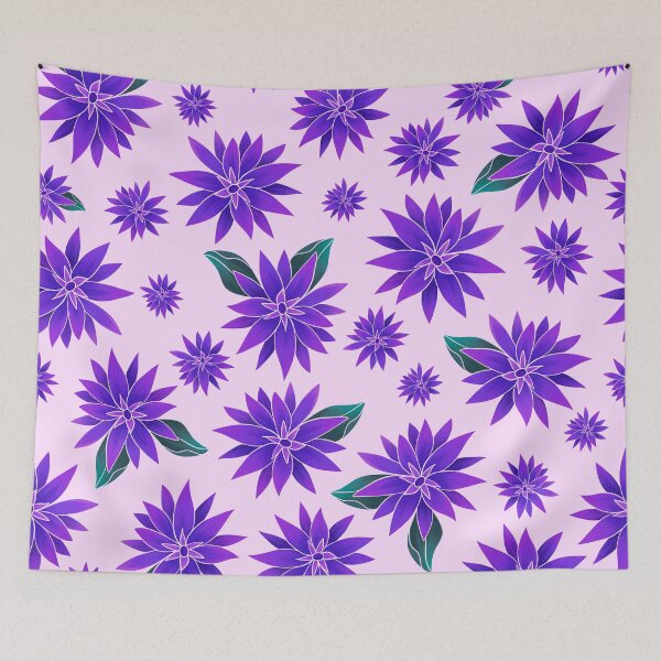 Item preview, Purple Funky Florals designed and sold by artsylyons.