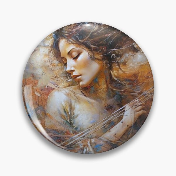 Item preview, Musical Muse Masterpiee-var 3, Digital Art, Abstract Woman, Romantic Emotion, Karol Bak, Dmitry Spiros, Yuumei Style, UHD Wall Art, 20"x16" Print designed and sold by stateofhuman.