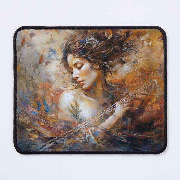 Item preview, Musical Muse Masterpiee-var 3, Digital Art, Abstract Woman, Romantic Emotion, Karol Bak, Dmitry Spiros, Yuumei Style, UHD Wall Art, 20"x16" Print designed and sold by stateofhuman.