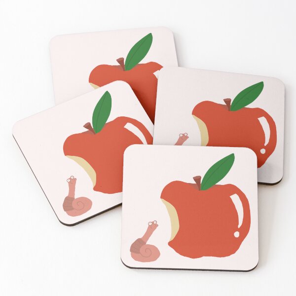 Item preview, Worm eating an apple designed and sold by Addoodle.