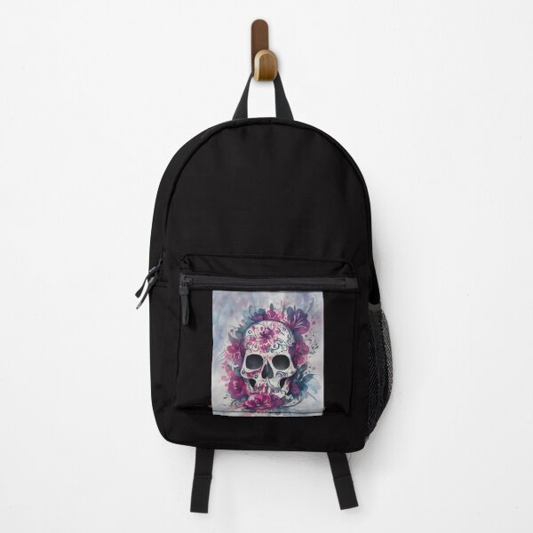 Item preview, skull in flowers with tattoos CALAVERA designed and sold by jkrphoto.