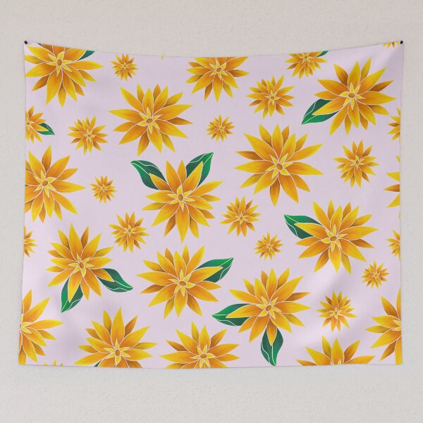 Item preview, Sunny Funky Florals in Lavender designed and sold by artsylyons.
