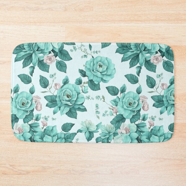 Item preview, green rose   flowers  on a light background pattern designed and sold by jkrphoto.