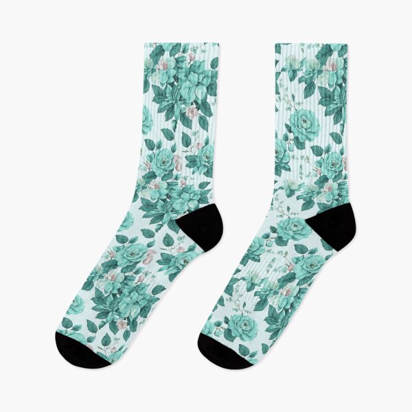 Item preview, green rose   flowers  on a light background pattern designed and sold by jkrphoto.