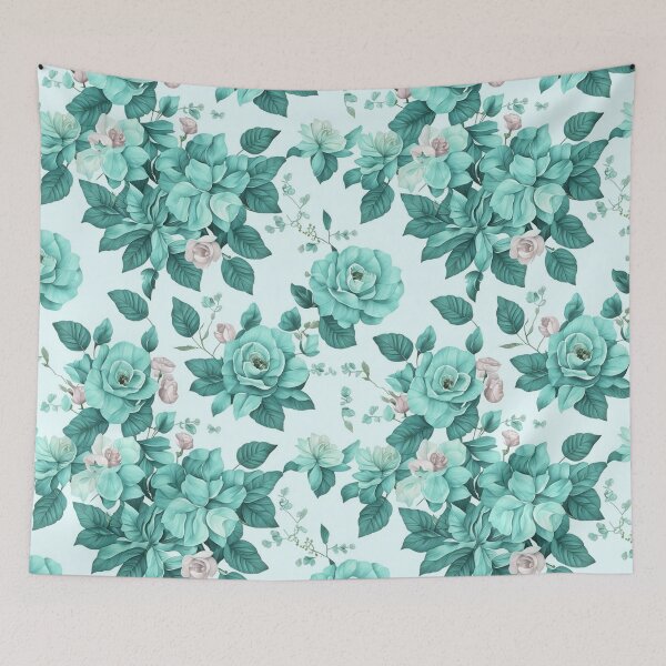 Item preview, green rose   flowers  on a light background pattern designed and sold by jkrphoto.