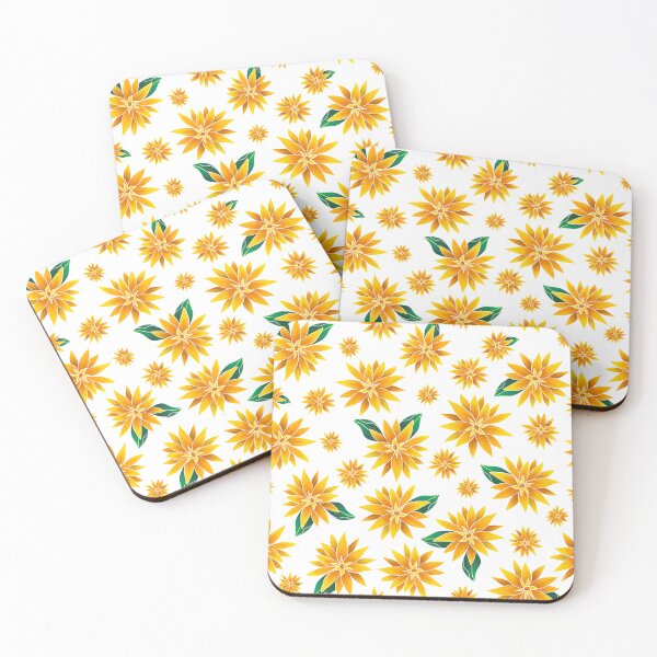 Item preview, Funky Tropical Florals in Yellow designed and sold by artsylyons.