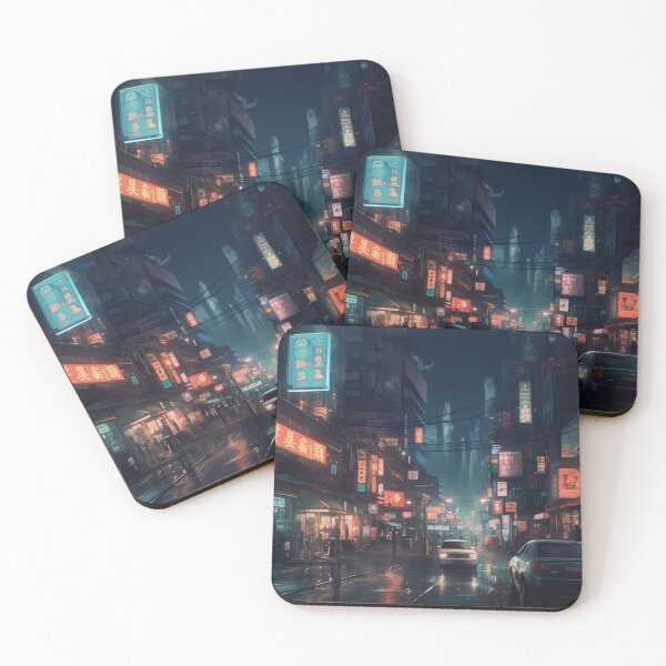 Item preview, Cyberpunk City - AI Generated Art  designed and sold by VAWNCREATESAI.