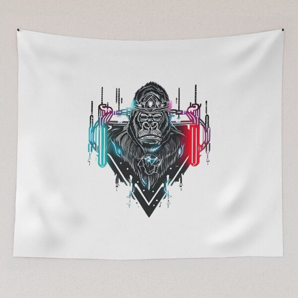 Item preview, The King of the Cyber Jungle designed and sold by DistopiaSell.