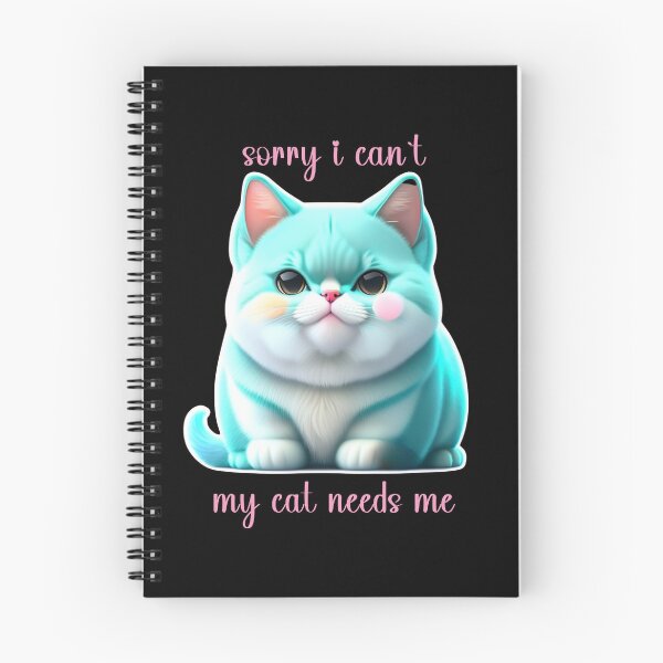 Item preview, sorry i can`t my cat needs me designed and sold by PRINYOS.