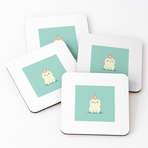 Item preview, Adorable Kitty Cat Unicorn designed and sold by pinkyparker.