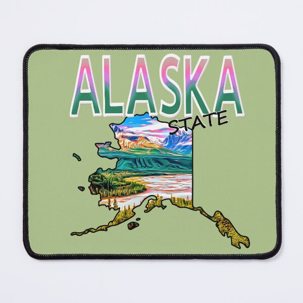 Item preview, Tourist Map of Alaska designed and sold by notsweettea.