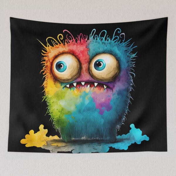Item preview, Little Rainbow Monster designed and sold by MoonFoxDesign.