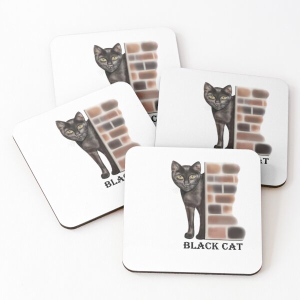 Item preview, black cat behind the wall designed and sold by bonjourmadame4.