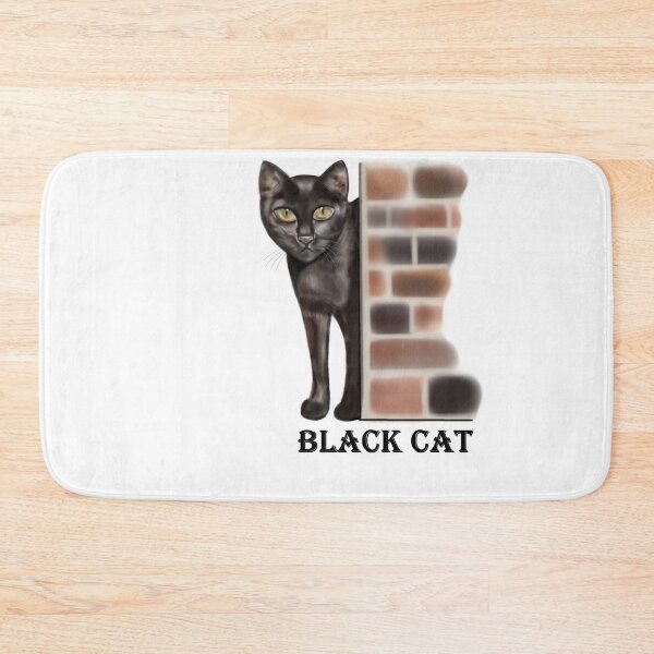Item preview, black cat behind the wall designed and sold by bonjourmadame4.
