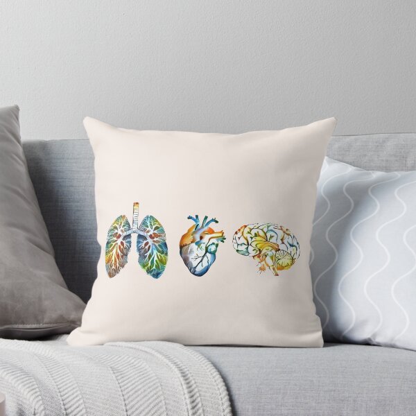 Item preview, Colorful set of human organ, roses, flowers, lungs, heart and brain designed and sold by Collagedream.