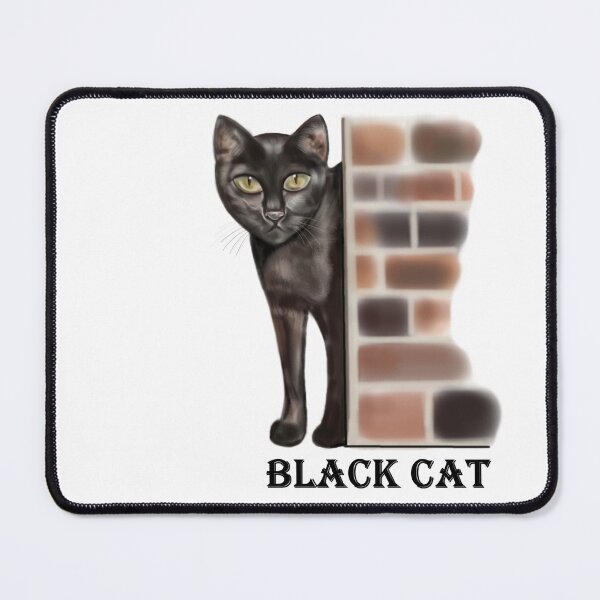 Item preview, black cat behind the wall designed and sold by bonjourmadame4.