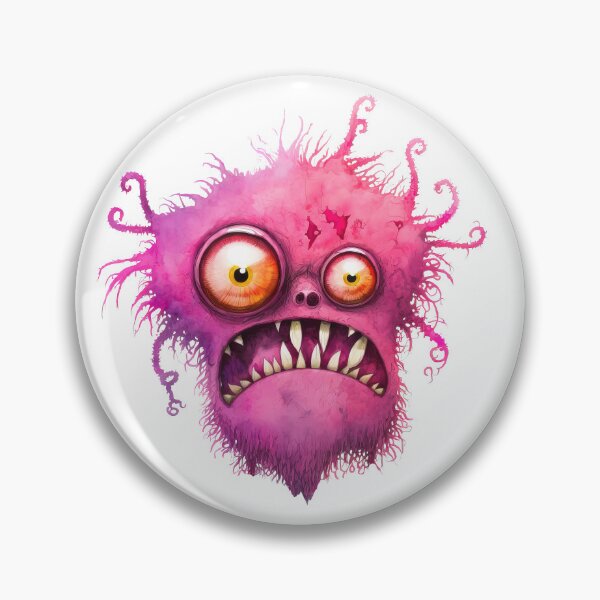 Item preview, Crazy Pink Monster designed and sold by MoonFoxDesign.