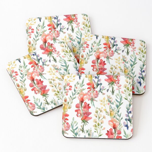 Item preview, Blissful Colorful Snapdragon Flowers Watercolor Floral Patterns designed and sold by Wonder Of Light.