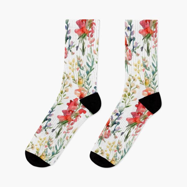Item preview, Blissful Colorful Snapdragon Flowers Watercolor Floral Patterns designed and sold by Wonder Of Light.