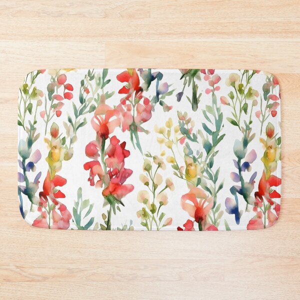 Item preview, Blissful Colorful Snapdragon Flowers Watercolor Floral Patterns designed and sold by Wonder Of Light.