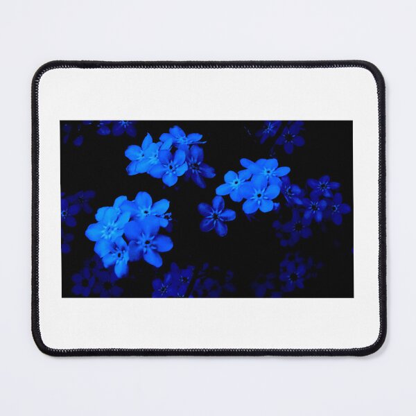 Item preview, BLUE FLOWER BLOOMS ON A DARK BACKGROUND designed and sold by mymumsart.