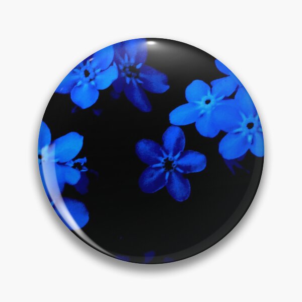 Item preview, BLUE FLOWER BLOOMS ON A DARK BACKGROUND designed and sold by mymumsart.