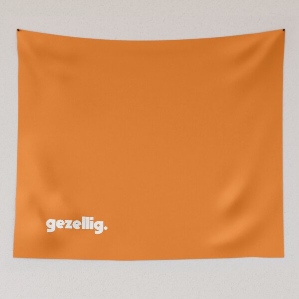 Item preview, Gezellig Orange Special (white text) designed and sold by monkeyfracas.