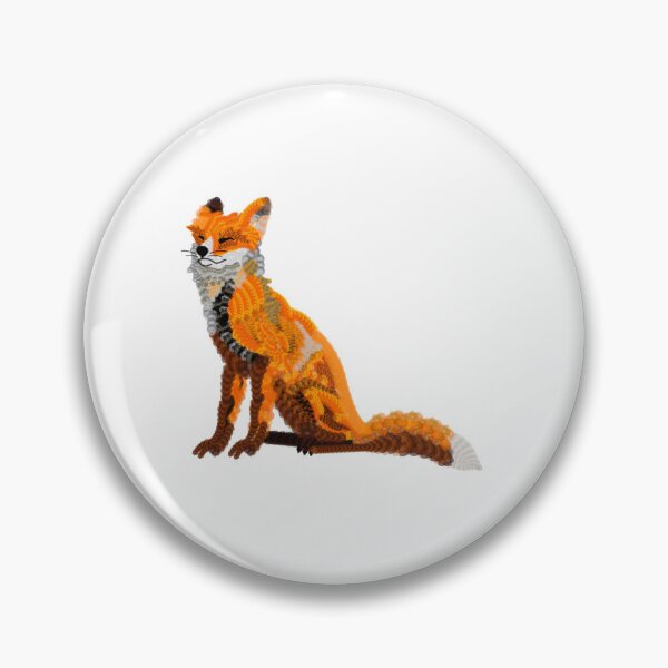 Item preview, Spirograph Sitting Fox Collage designed and sold by RachelEDesigns.