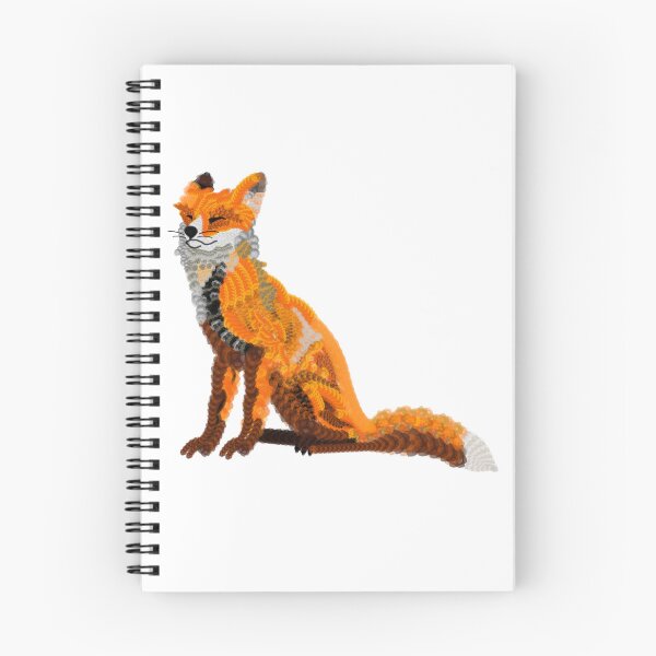Item preview, Spirograph Sitting Fox Collage designed and sold by RachelEDesigns.