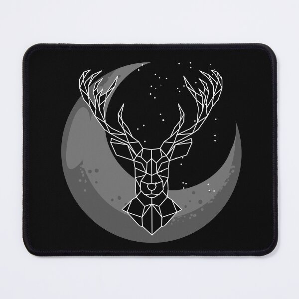 Item preview, Deer on the background of the moon designed and sold by Madeleine4Art.