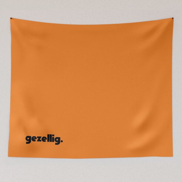 Item preview, Gezellig Orange Special (black text) designed and sold by monkeyfracas.