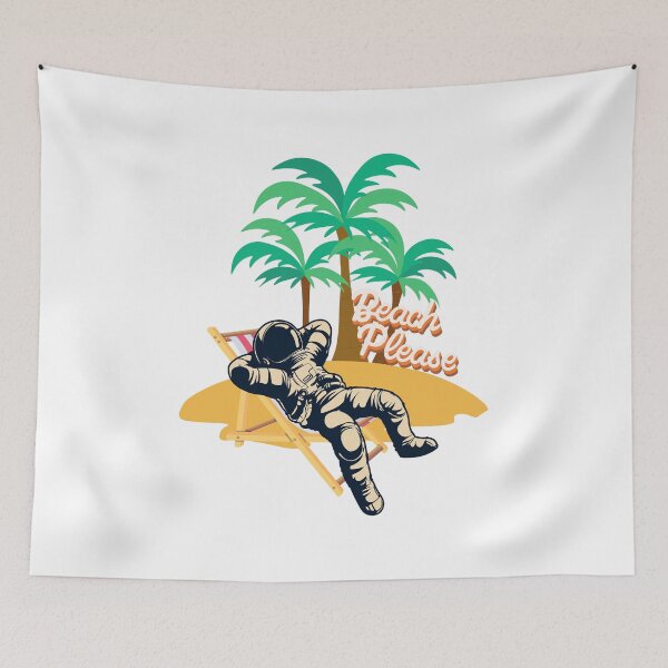 Item preview, Cosmonaut on the beach please. designed and sold by Madeleine4Art.