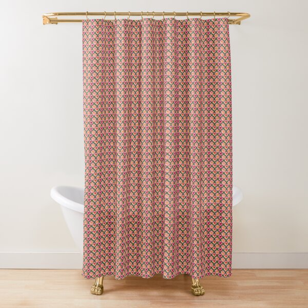 Flower Pattern "Amy" Shower Curtain