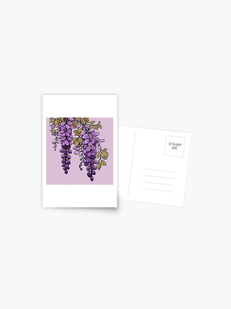 Lovely Purple Wisteria Cute Makeup Mat, Aesthetic Short Table