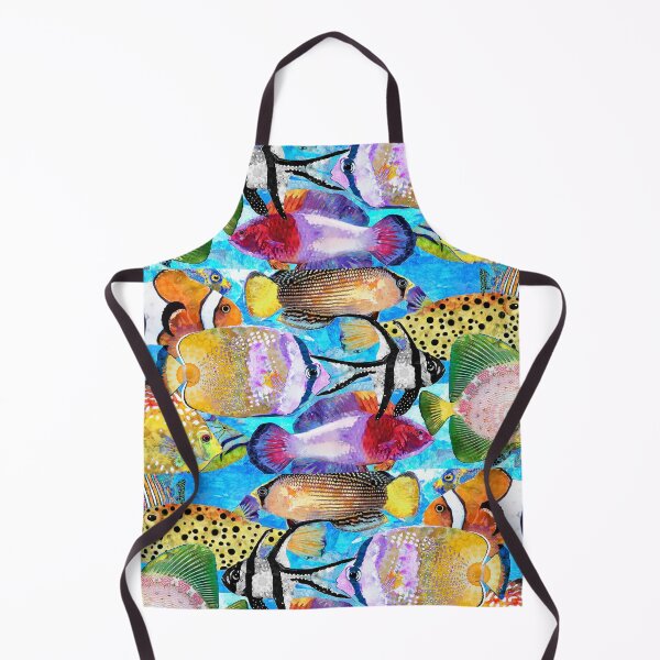 Item preview, Colorful Tropical Fish Party Beach Art designed and sold by Sharon Cummings Art.