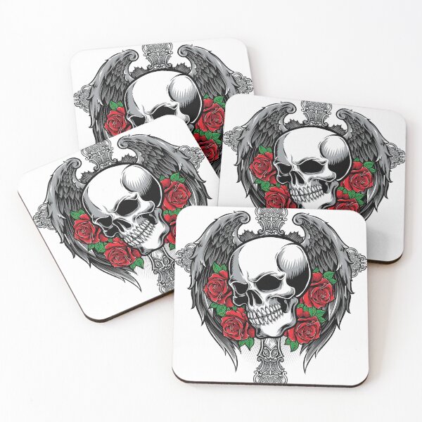 Item preview, Scull con Rosas designed and sold by AstorAurora.