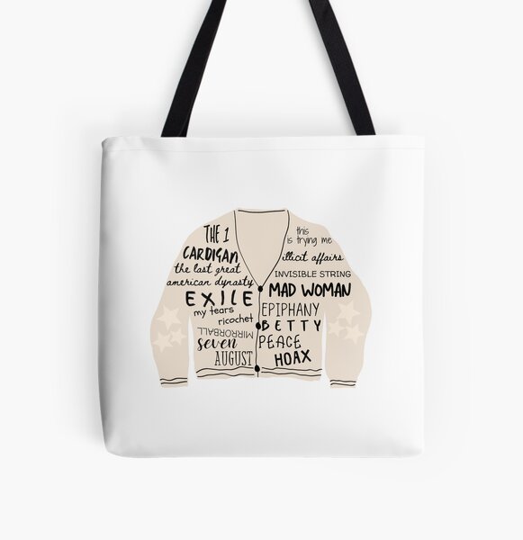 folklore de cardigan Tote bag doublé