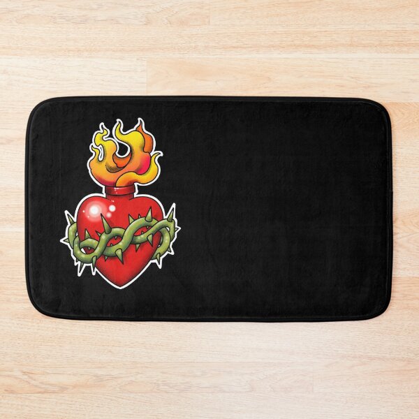 Item preview, Sacred heart  tattoo, neotraditional style designed and sold by weilertsen.