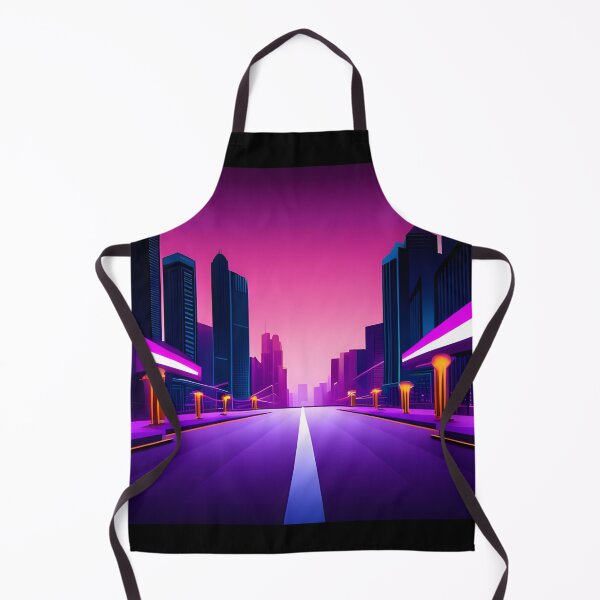Item preview, Neon City Street at Dawn | Cyberpunk designed and sold by ForeHeadDesigns.