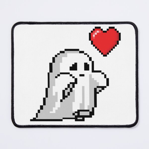 Item preview, ghost heart pixel art designed and sold by Shaimaa-Rajab.